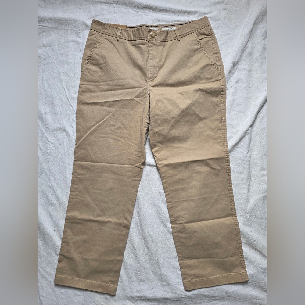 L.L. Bean Tan Favorite Fit Classic Pants